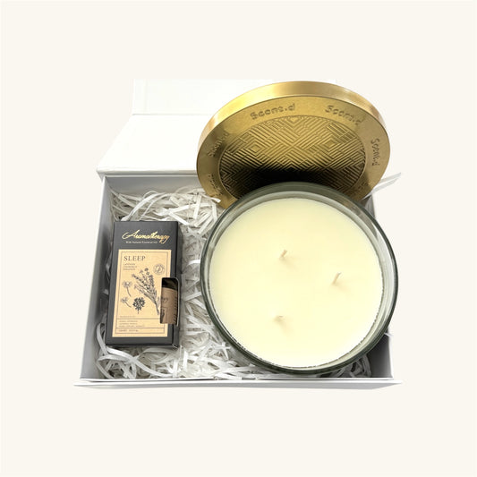 Amber Duo – Scented Candle &amp; Oil Gift Set