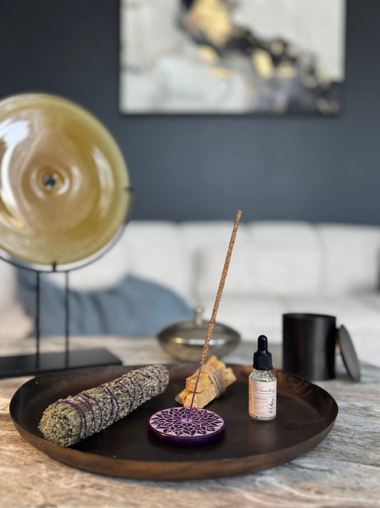 Luxury Incense Gift Box – Palo Santo & Lavender Smudge Kit (UAE Delivery)