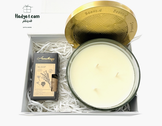 Amber Duo – Scented Candle &amp; Oil Gift Set